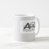 Firmenlogo Grau Kaffeetasse (VorderseiteRechts)