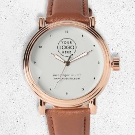 Firmenlogo | Graues, modernes Minimalistisches Unt Armbanduhr