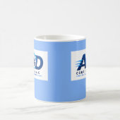 Firmenlogo Hellblau Kaffeetasse (Mittel)