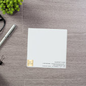 Firmenlogo hellgrau post-it klebezettel