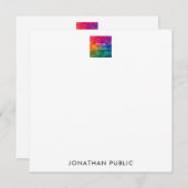 Firmenlogo hier Ihr Name Modern Mitteilungskarte (Vorne/Hinten)