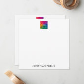 Firmenlogo hier Ihr Name Modern Mitteilungskarte (Vorderseite/Rückseite Beispiel)