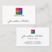 Firmenlogo hier Modernes Top-Template Visitenkarte (Vorne/Hinten)