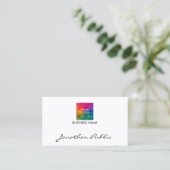 Firmenlogo hier Modernes Top-Template Visitenkarte (Stehend Vorderseite)