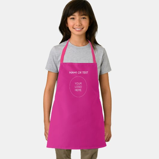 Firmenlogo hier Text oder Name Pink-Vorlage hinzuf Schürze (Insitu)