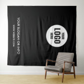 Firmenlogo | Hintergrund des Beruflichen weißen Fo Wandteppich (Beispiel (Horizontal))