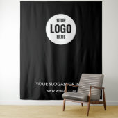 Firmenlogo | Hintergrund des Beruflichen weißen Fo Wandteppich (Beispiel)