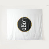 Firmenlogo | Hintergrund des Beruflichen weißen Fo Wandteppich (Vorderseite (Horizontal))