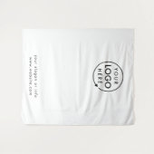 Firmenlogo | Hintergrund des Beruflichen weißen Fo Wandteppich (Vorderseite (Horizontal))