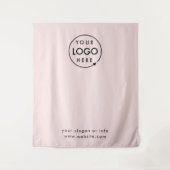 Firmenlogo | Hintergrund des rosa Fotos Wandteppich (Vorderseite)