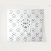 Firmenlogo-Hintergrund Instant Step-and-Repeat Wandteppich (Vorderseite (Horizontal))