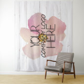 Firmenlogo - Hintergrund Weißes Holz Wandteppich (Beispiel)