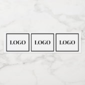 Firmenlogo hinzufügen wasserflaschenetikett (Einzelnes Label)