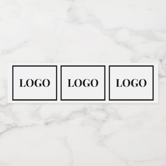 Firmenlogo hinzufügen wasserflaschenetikett (Einzelnes Label)