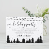 Firmenlogo hinzufügen, Weihnachtsfeier Einladung (Stehend Vorderseite)