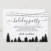 Firmenlogo hinzufügen, Weihnachtsfeier Einladung (Vorne/Hinten)
