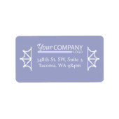 Firmenlogo, Holiday Light Blue Rücksendeadresse Adressaufkleber (Vorne)