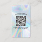 Firmenlogo - Holografischer QR-Code Visitenkarte (Vorderseite)