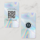 Firmenlogo - Holografischer QR-Code Visitenkarte (Vorne/Hinten)
