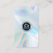 Firmenlogo - Holografischer QR-Code Visitenkarte (Rückseite)