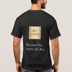 Firmenlogo Hundespaziergang-Mitarbeiter Arbeitskle T-Shirt