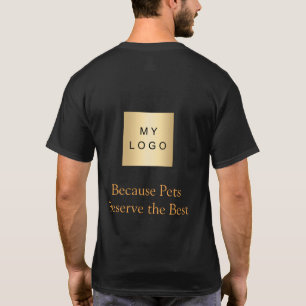 Firmenlogo Hundespaziergang-Mitarbeiter Arbeitskle T-Shirt