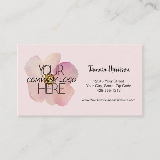 Firmenlogo Hütte Business Zuhause Office Visitenkarte (Vorderseite)