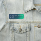 Firmenlogo Imitats Mitarbeiternamenstempel Namensschild (Beispiel)