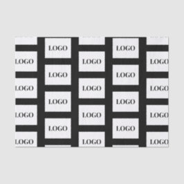 Firmenlogo in Schwarz Seidenpapier