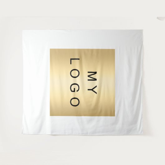 Firmenlogo, individuelle Markenfarbe Wandteppich (Vorderseite (Horizontal))