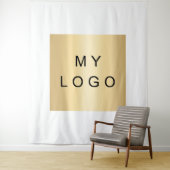 Firmenlogo, individuelle Markenfarbe Wandteppich (Beispiel)