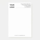 Firmenlogo Info Geschäft Post-it® Notizen Beispiel (Vorderseite)