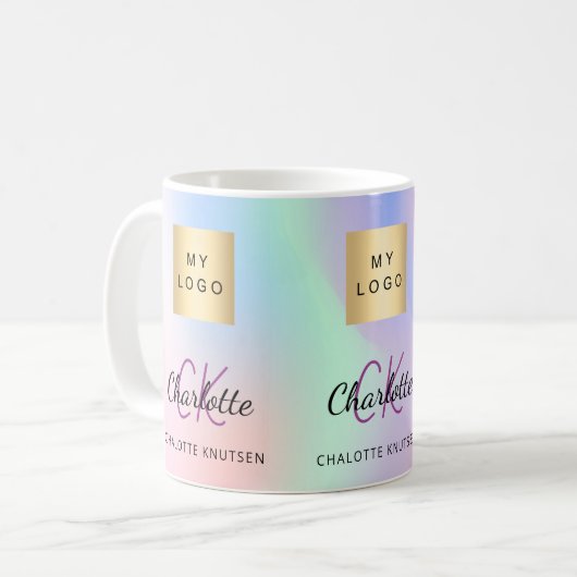 Firmenlogo Kaffeetasse (Vorderseite Links)