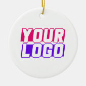 Firmenlogo Keramik Ornament (Vorne)