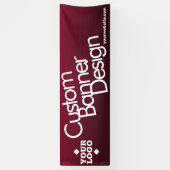 Firmenlogo - Kundenspezifischer Vinyl-Long-Banner Banner (Vertikal)