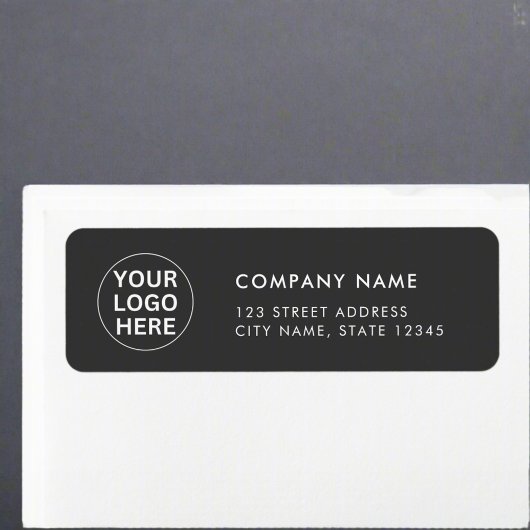 Firmenlogo l Clean Grau Berufliche Adresse