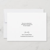 Firmenlogo Lavender lila Kunde Vielen Dank Dankeskarte (Rückseite)