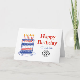 Firmenlogo Lustiger Einfacher Kuchengeschäft Gebur Karte