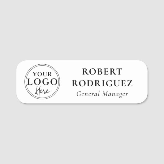 Firmenlogo Magnetic Namensschild (Vorderseite)
