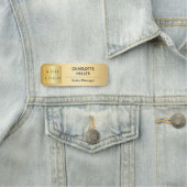 Firmenlogo: magnetischer Mitarbeiter Namensschild (Beispiel)