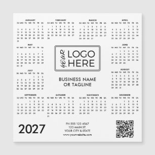 Firmenlogo Magnetkalender 2027 Magnetkarte