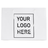 Firmenlogo | Maßgeschneiderte Einkaufstaschen mit Große Geschenktüte (Vorderseite)