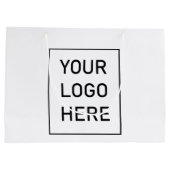 Firmenlogo | Maßgeschneiderte Einkaufstaschen mit Große Geschenktüte (Rückseite)