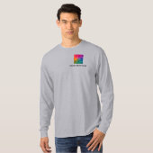 Firmenlogo Mens Long Sleeve Mitarbeiter T-Shirt (Vorne ganz)