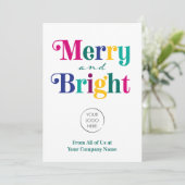 Firmenlogo Merry & Bright Holiday Weihnachten (Stehend Vorderseite)