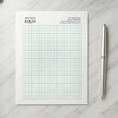 Firmenlogo Minimalistisch 5 x 5 Grafik Sketch-Pad Notizblock