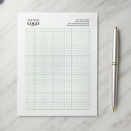Firmenlogo Minimalistisch 5 x 5 Grafik Sketch-Pad Notizblock