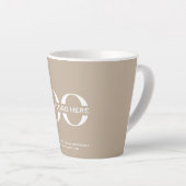 Firmenlogo Minimalistisch Beige Milchtasse (Rechte Ecke)