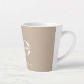 Firmenlogo Minimalistisch Beige Milchtasse (Rechts)