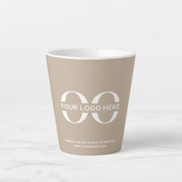 Firmenlogo Minimalistisch Beige Milchtasse